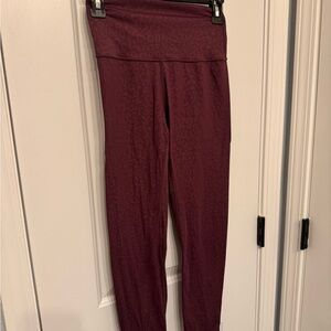 Born Primitive Burgundy Leopard Patterned Leggings